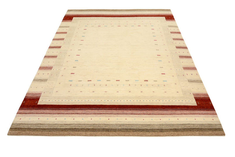 Gabbeh Teppich - Loribaft Indus - 319 x 251 cm - hellbeige