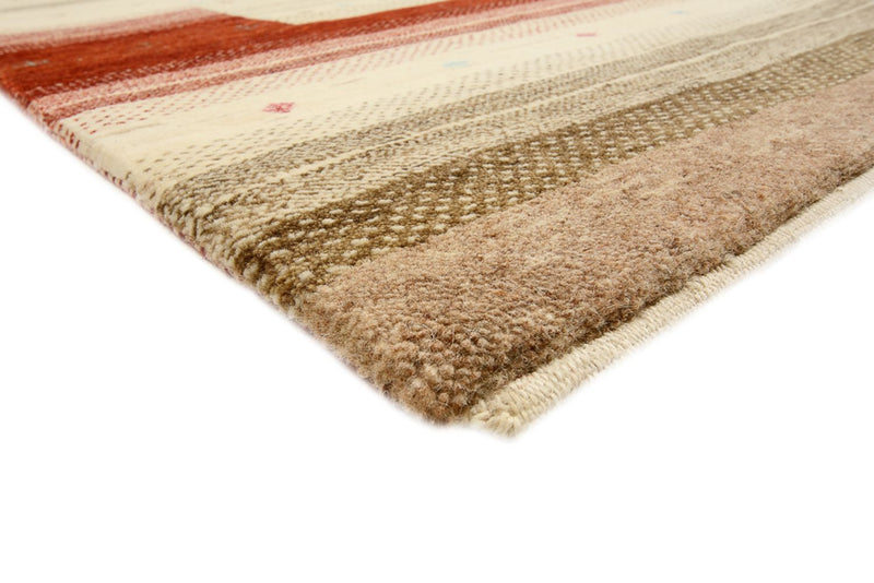 Gabbeh Teppich - Loribaft Indus - 319 x 251 cm - hellbeige