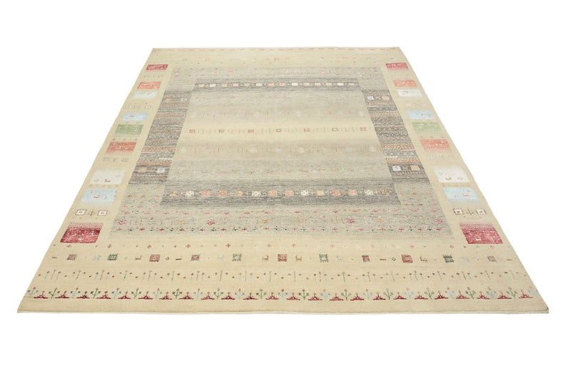 Gabbeh Teppich - Loribaft Indus - 252 x 203 cm - mehrfarbig
