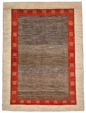 Gabbeh Teppich - Kaschkuli Perser 205 x 150 cm - braun
