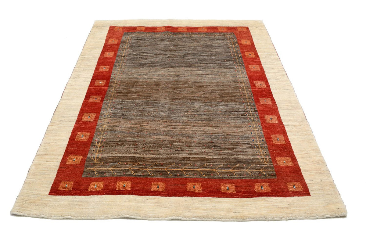 Gabbeh Teppich - Kaschkuli Perser 205 x 150 cm - braun