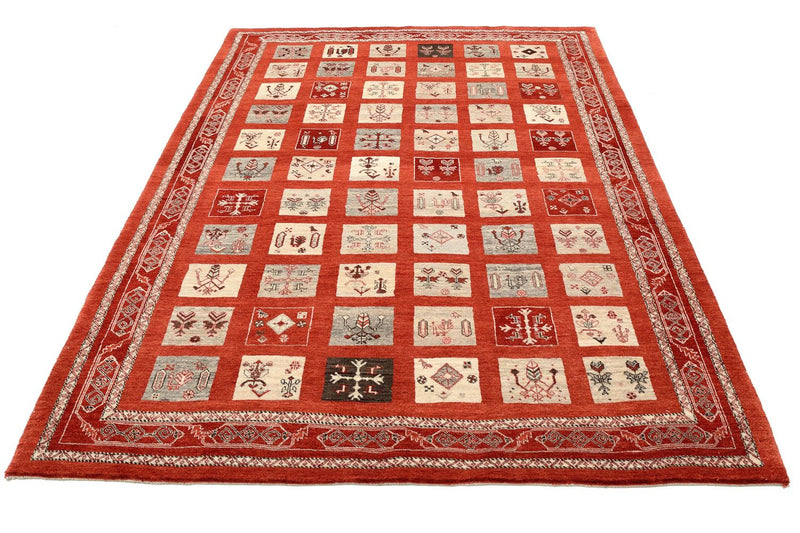 Gabbeh Teppich - Loribaft Perser 258 x 173 cm - rot
