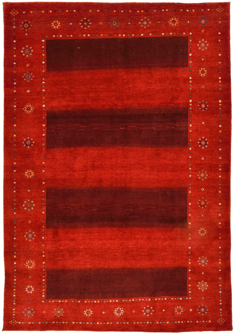 Gabbeh Teppich - Loribaft Perser 332 x 230 cm - rot