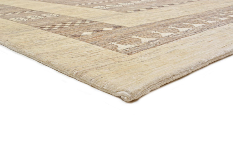 Gabbeh Teppich - Loribaft Perser 253 x 203 cm - sand