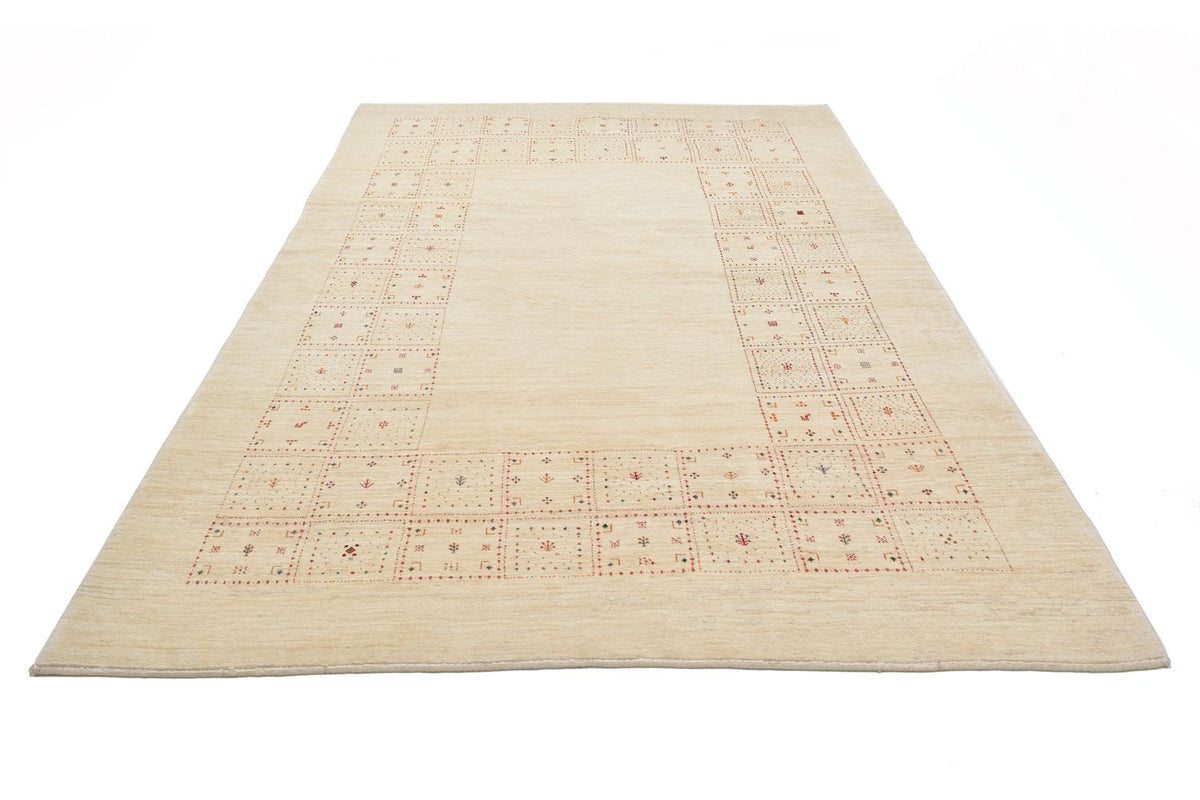 Gabbeh Teppich - Loribaft Perser 299 x 202 cm - natur