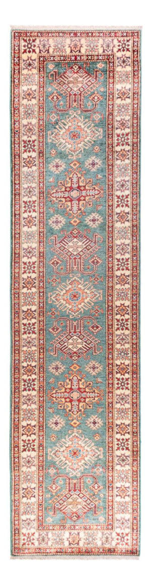 Läufer Ziegler - Kazak - 326 x 80 cm - türkis