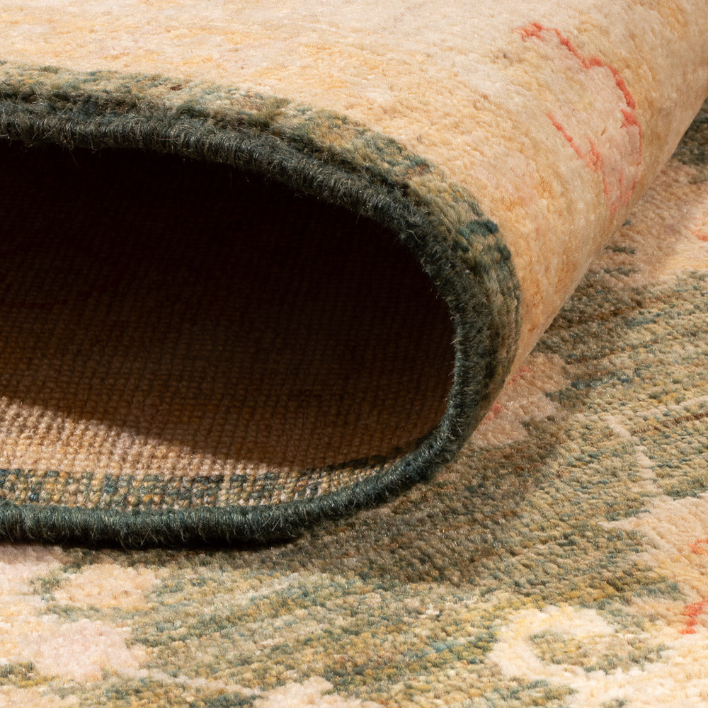 Ziegler Teppich - 202 x 155 cm - olivgrün