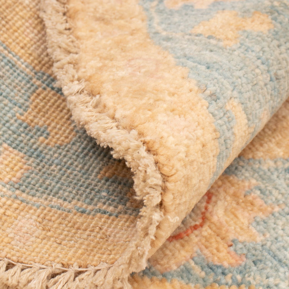 Ziegler Teppich rund  - 96 x 96 cm - beige