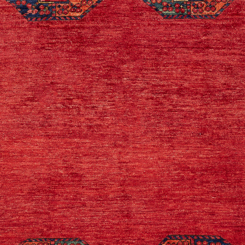 Afghan Teppich - Kunduz - 205 x 158 cm - rot