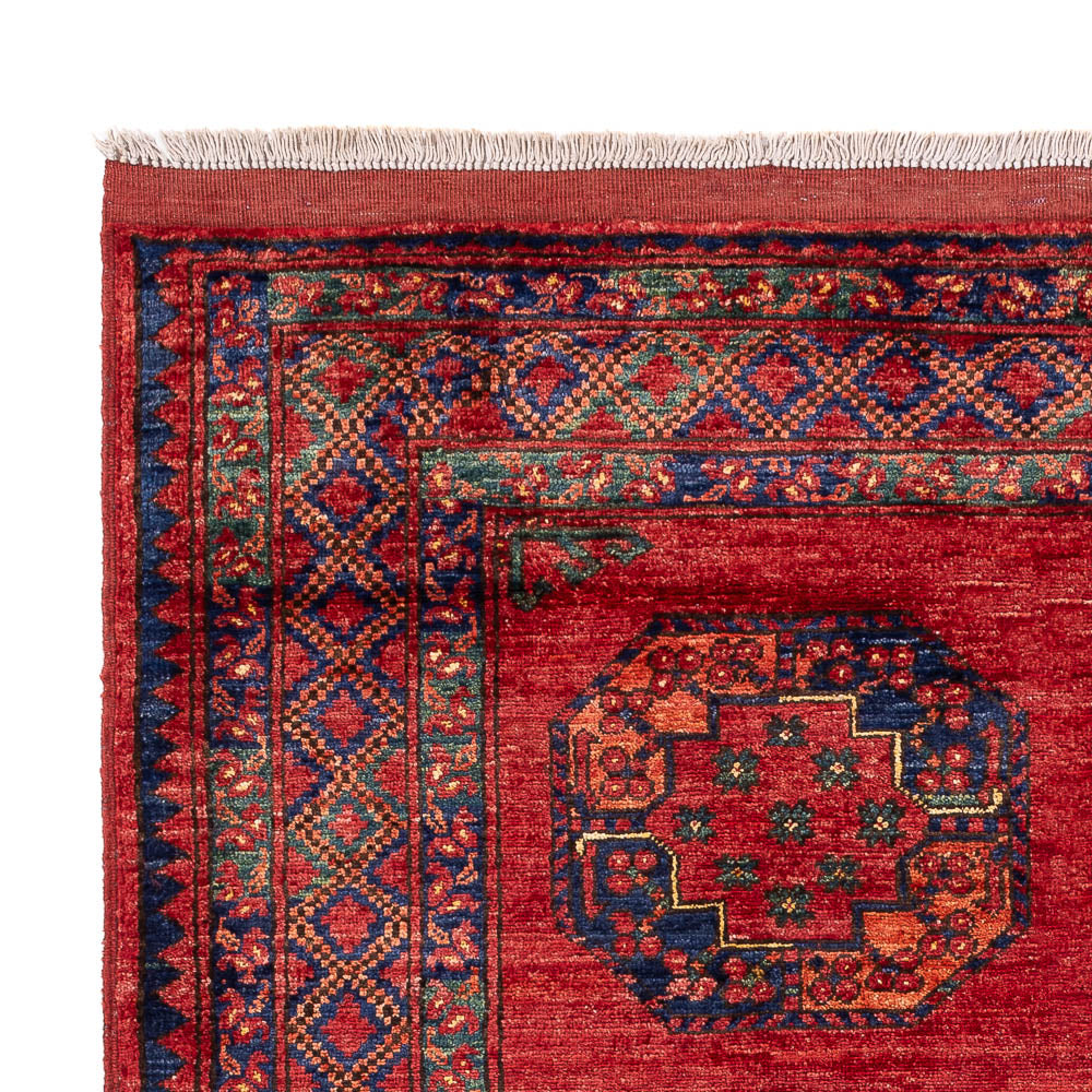 Afghan Teppich - Kunduz - 205 x 158 cm - rot