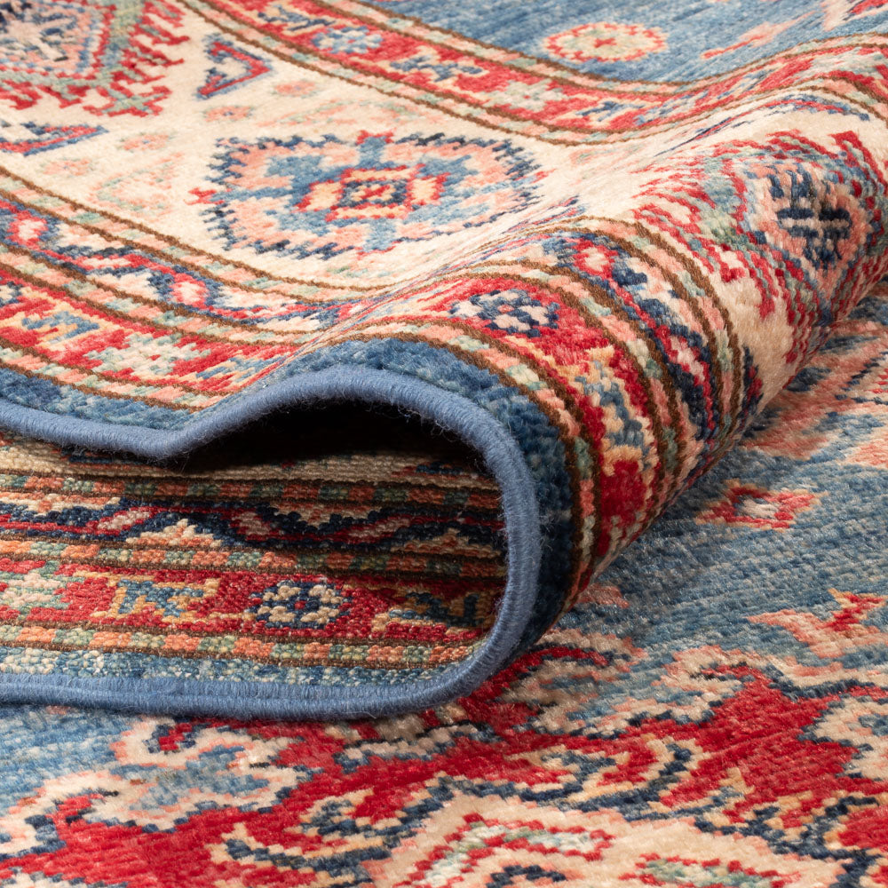 Ziegler Teppich - Kazak - 204 x 146 cm - blau