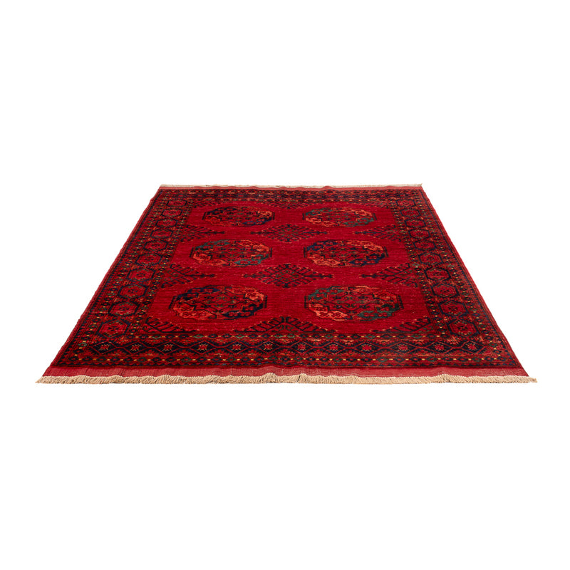 Afghan Teppich - Kunduz - 205 x 153 cm - rot