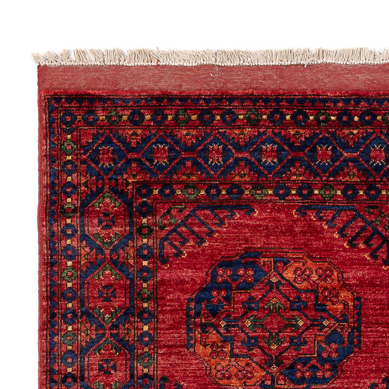 Afghan Teppich - Kunduz - 204 x 151 cm - rot