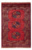 Afghan Teppich - 186 x 123 cm - rot