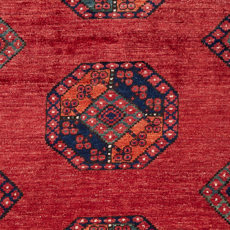 Afghan Teppich - 186 x 123 cm - rot