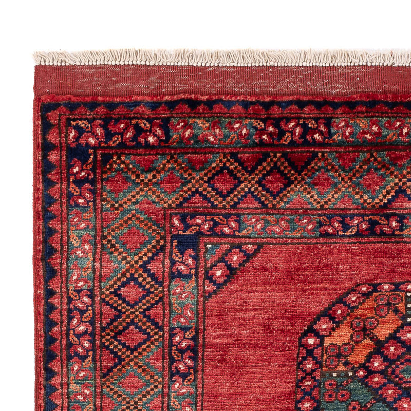 Afghan Teppich - 186 x 123 cm - rot