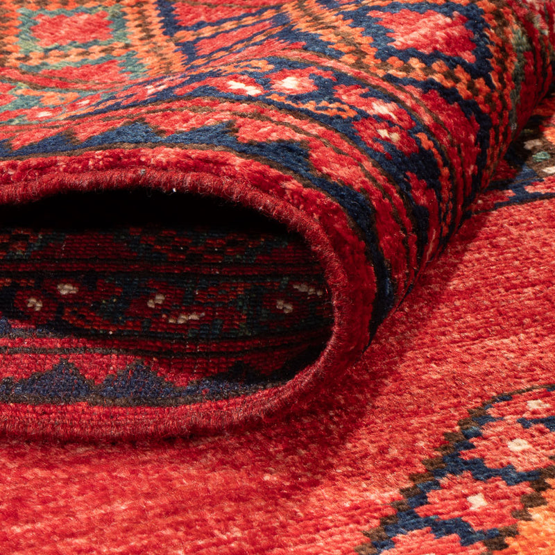 Afghan Teppich - 186 x 123 cm - rot