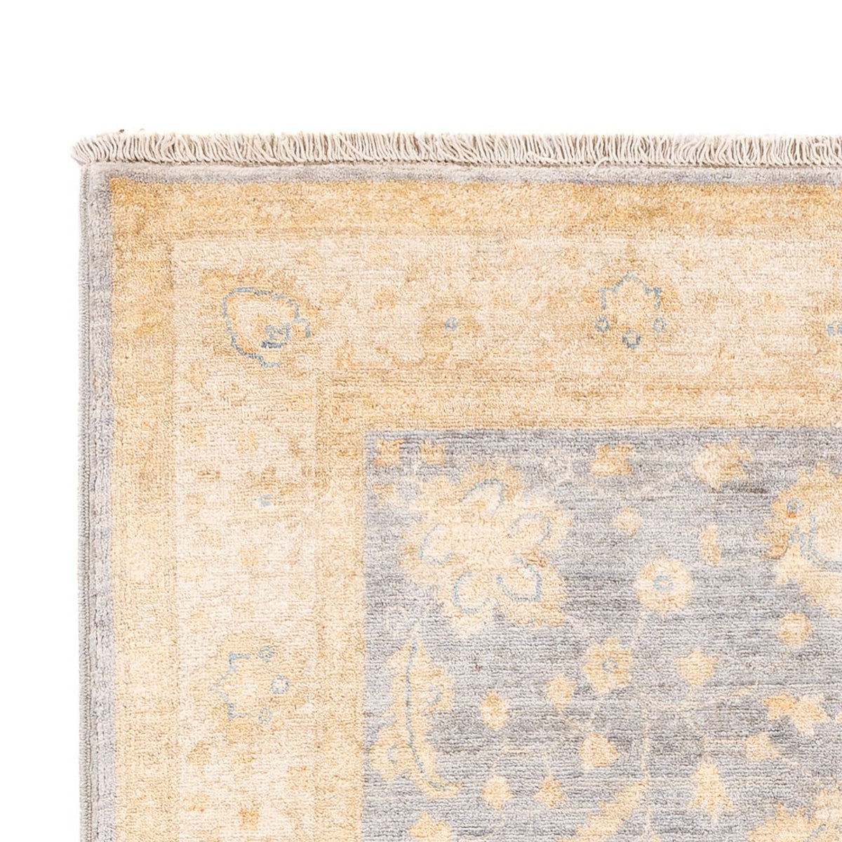 Ziegler Teppich - 178 x 121 cm - seeblau