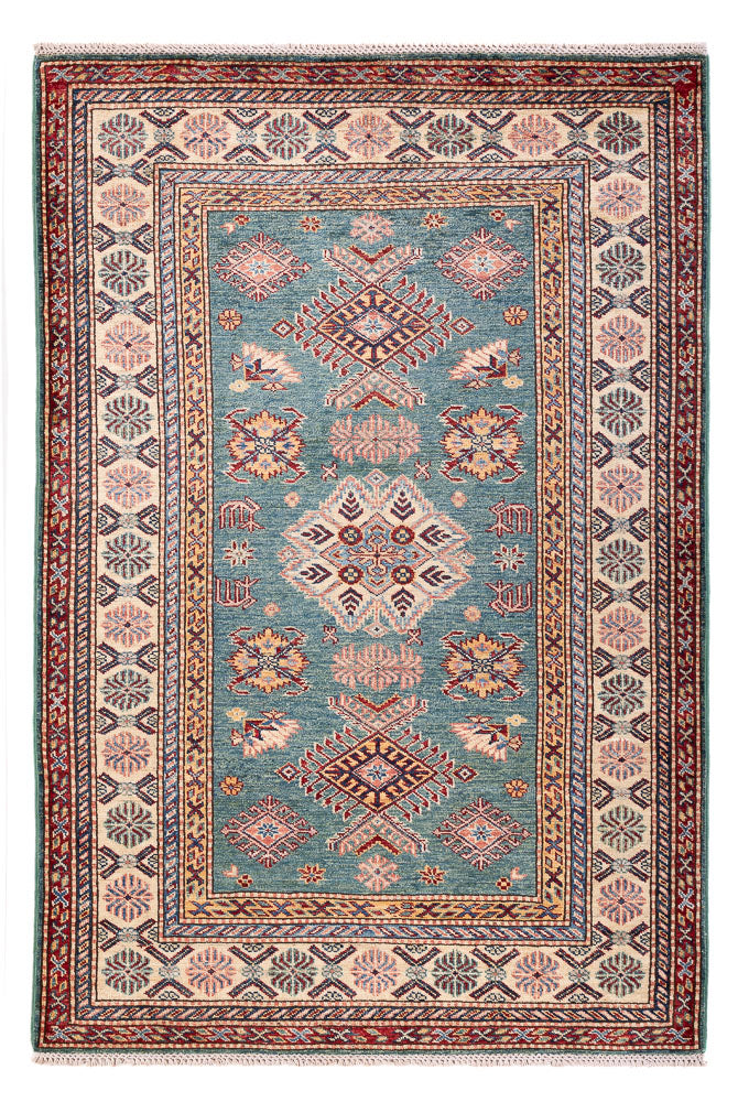 Ziegler Teppich - Kazak - Royal - 183 x 121 cm - seegrün