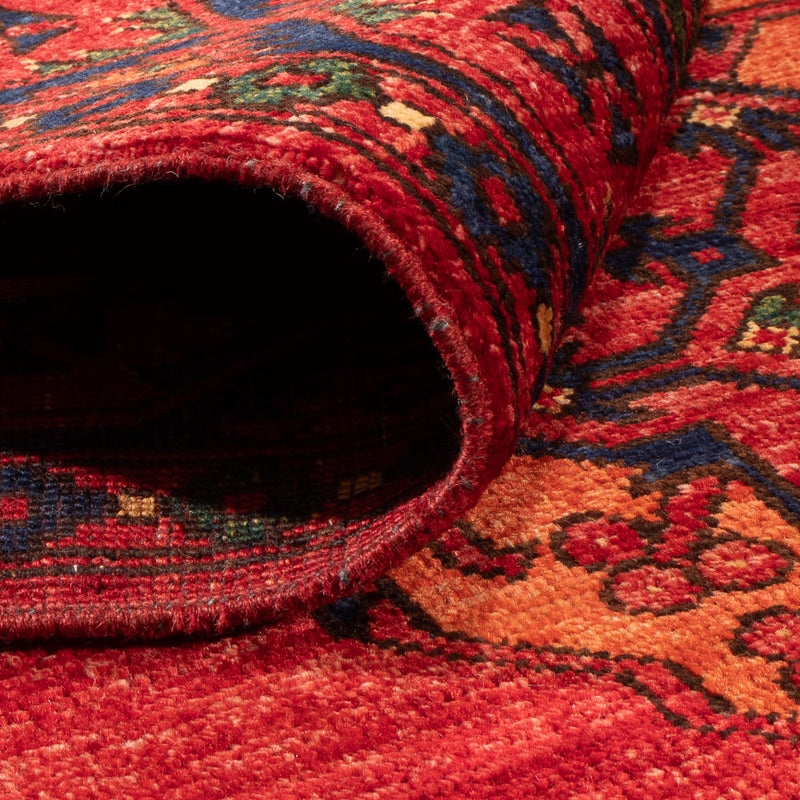 Afghan Teppich - 188 x 123 cm - rot