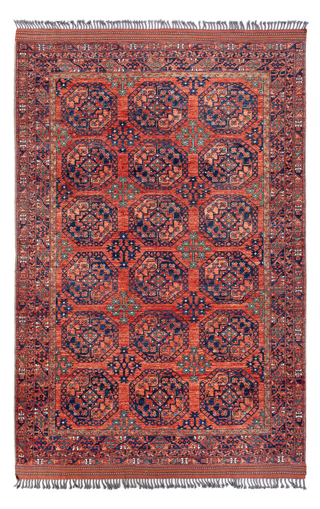 Afghan Teppich - Kunduz - 298 x 205 cm - hellrot