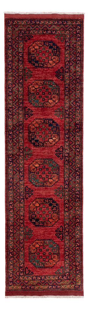 Läufer Afghan - Kunduz - 300 x 83 cm - rot