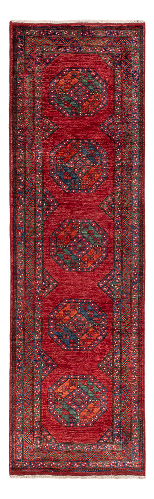 Läufer Afghan - Kunduz - 291 x 87 cm - rot