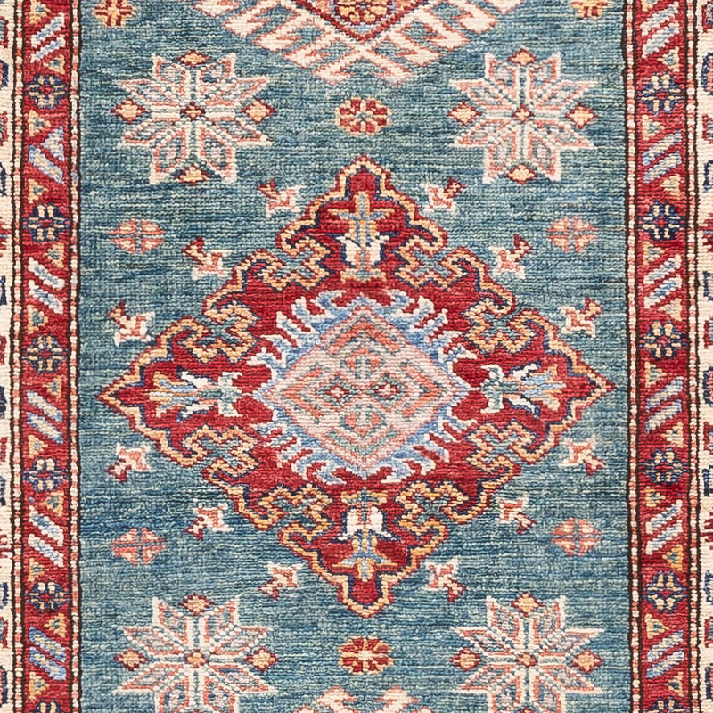 Läufer Ziegler - Kazak - 247 x 75 cm - dunkelblau