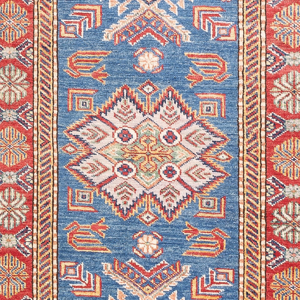 Läufer Ziegler - Kazak - 307 x 83 cm - blau