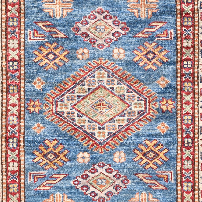 Läufer Ziegler - Kazak - 254 x 77 cm - blau