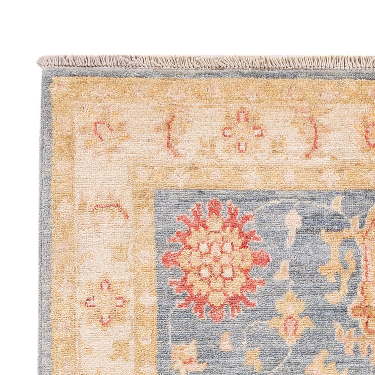 Ziegler Teppich - 156 x 98 cm - seeblau