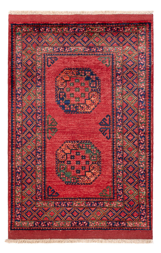 Afghan Teppich - 151 x 104 cm - rot