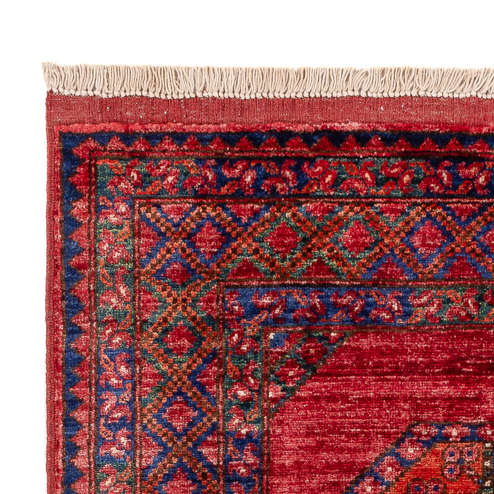 Afghan Teppich - 155 x 100 cm - rot