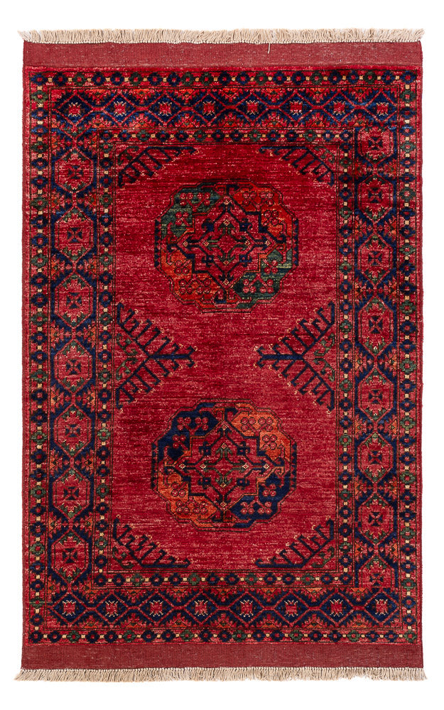 Afghan Teppich - 151 x 103 cm - rot