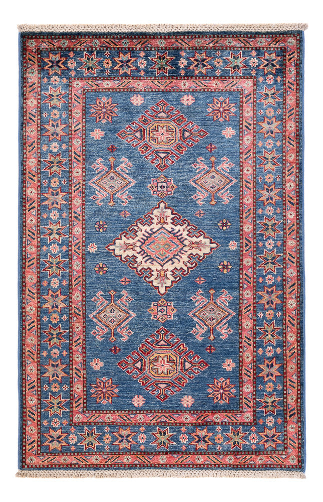 Ziegler Teppich - Kazak - 152 x 99 cm - blau