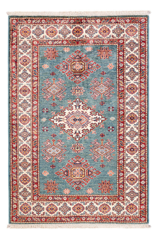 Ziegler Teppich - Kazak - 148 x 99 cm - grün