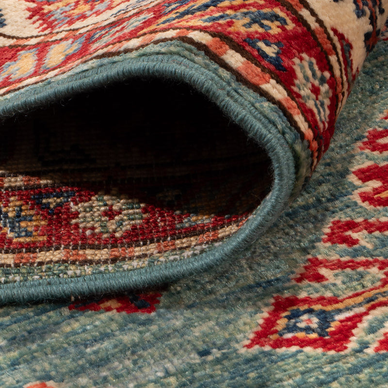 Ziegler Teppich - Kazak - 148 x 99 cm - grün