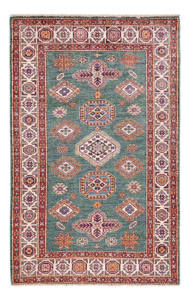 Ziegler Teppich - Kazak - 154 x 100 cm - grün