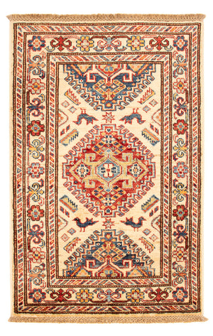 Ziegler Teppich - Kazak - Royal - 92 x 57 cm - hellbeige