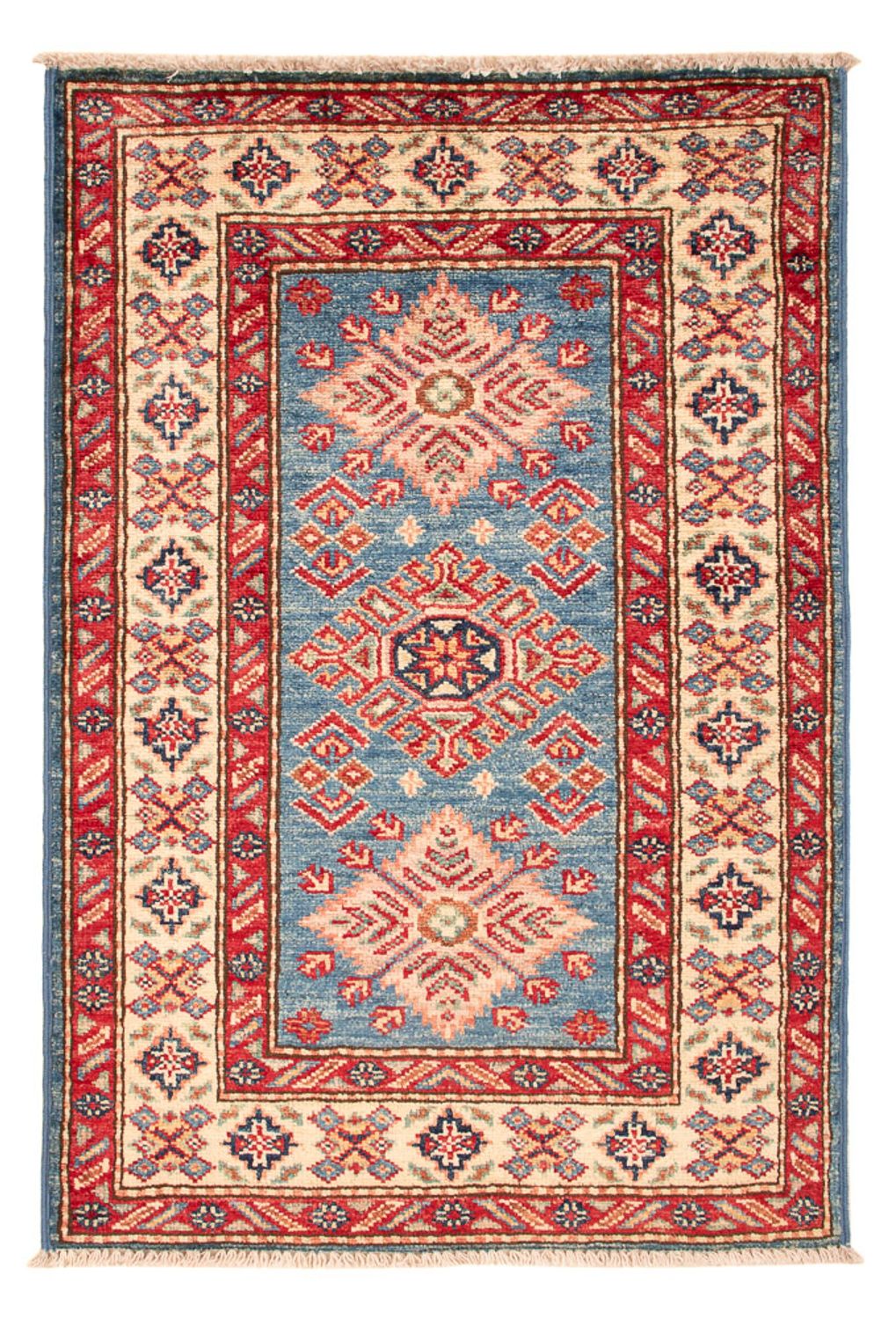 Ziegler Teppich - Kazak - Royal - 92 x 62 cm - hellblau