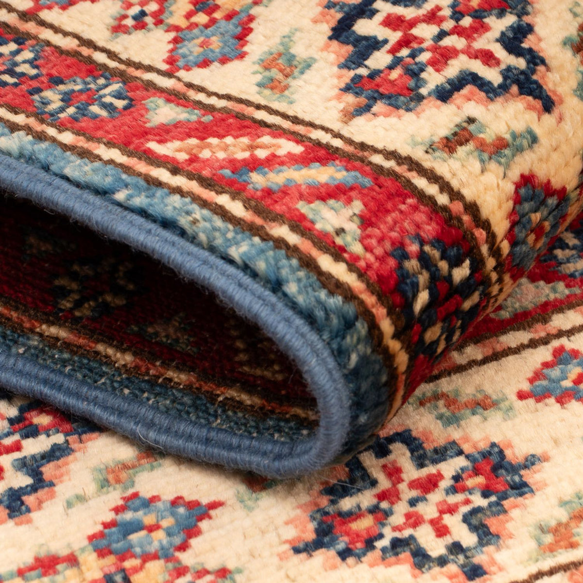 Ziegler Teppich - Kazak - Royal - 92 x 62 cm - hellblau