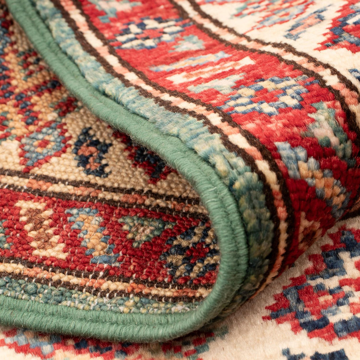 Ziegler Teppich - Kazak - Royal - 89 x 61 cm - grün