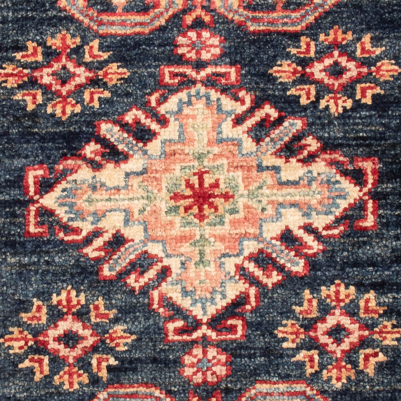 Ziegler Teppich - Kazak - Royal - 90 x 58 cm - dunkelblau