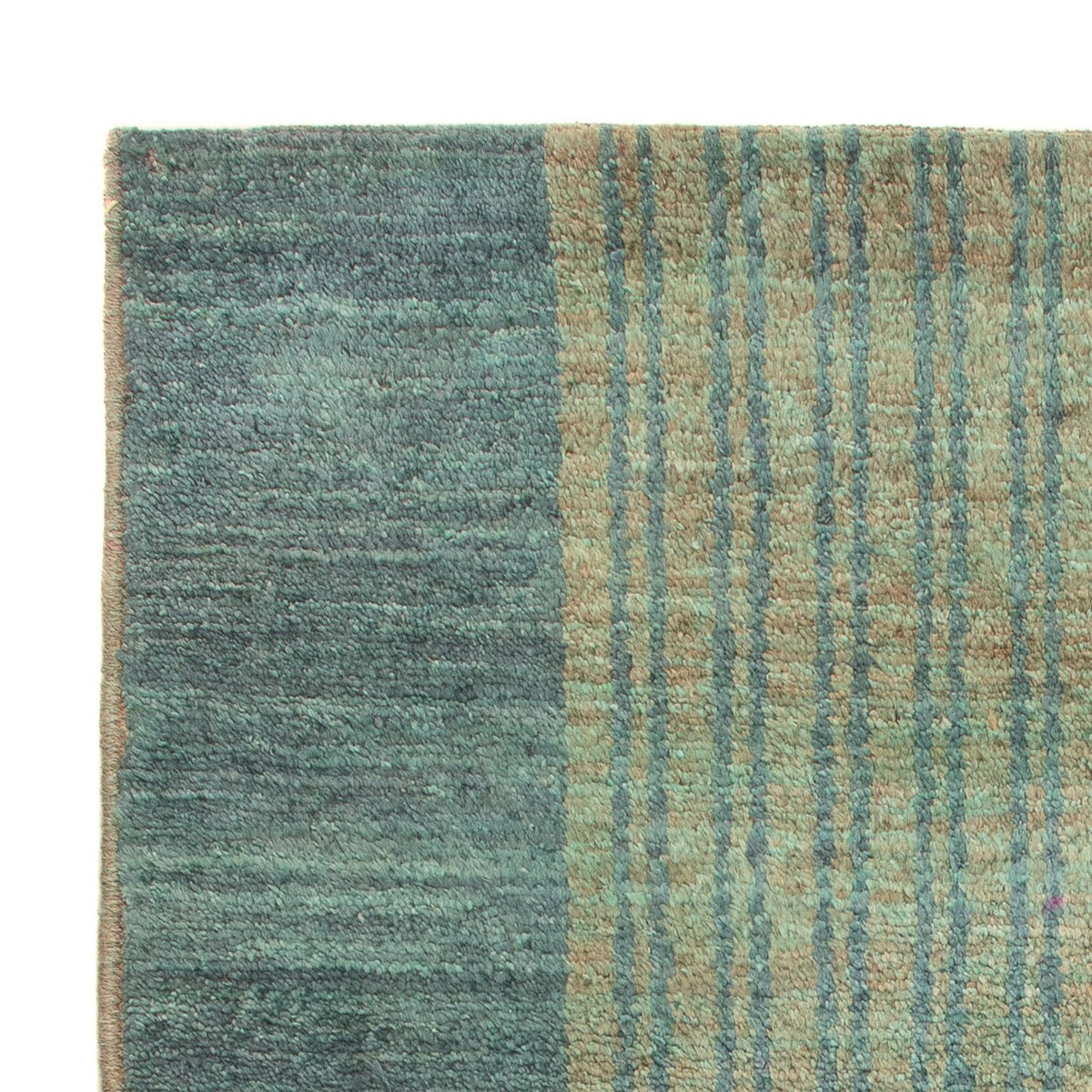 Ziegler Teppich - Modern - 90 x 64 cm - blau