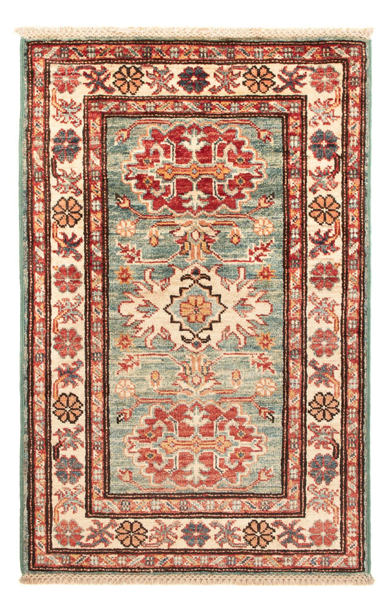 Ziegler Teppich - Kazak - Royal - 92 x 57 cm - hellgrün