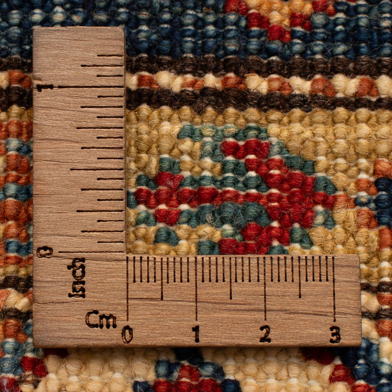 Ziegler Teppich - Kazak - Royal - 95 x 58 cm - petrolblau