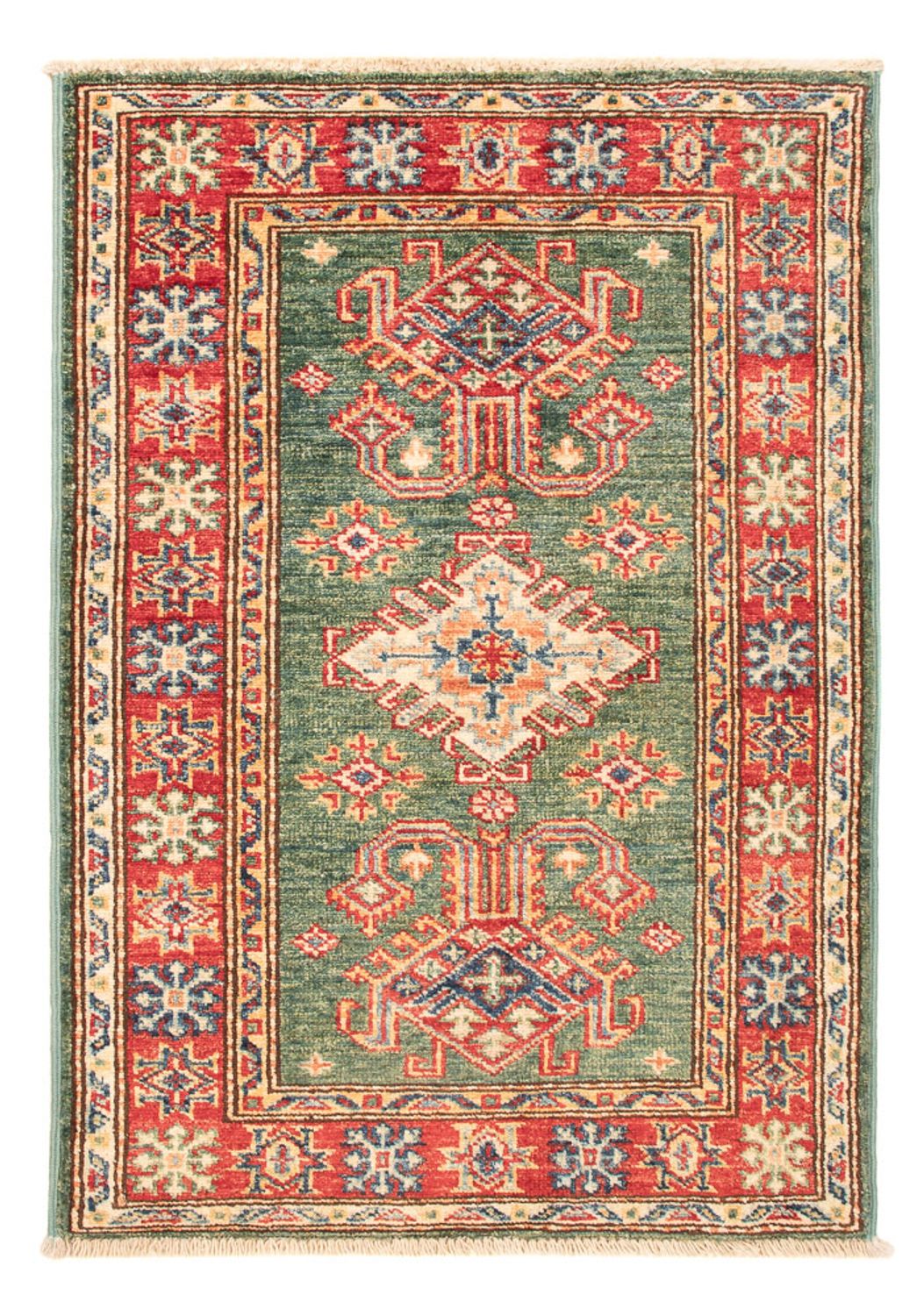 Ziegler Teppich - Kazak - Royal - 87 x 60 cm - grün