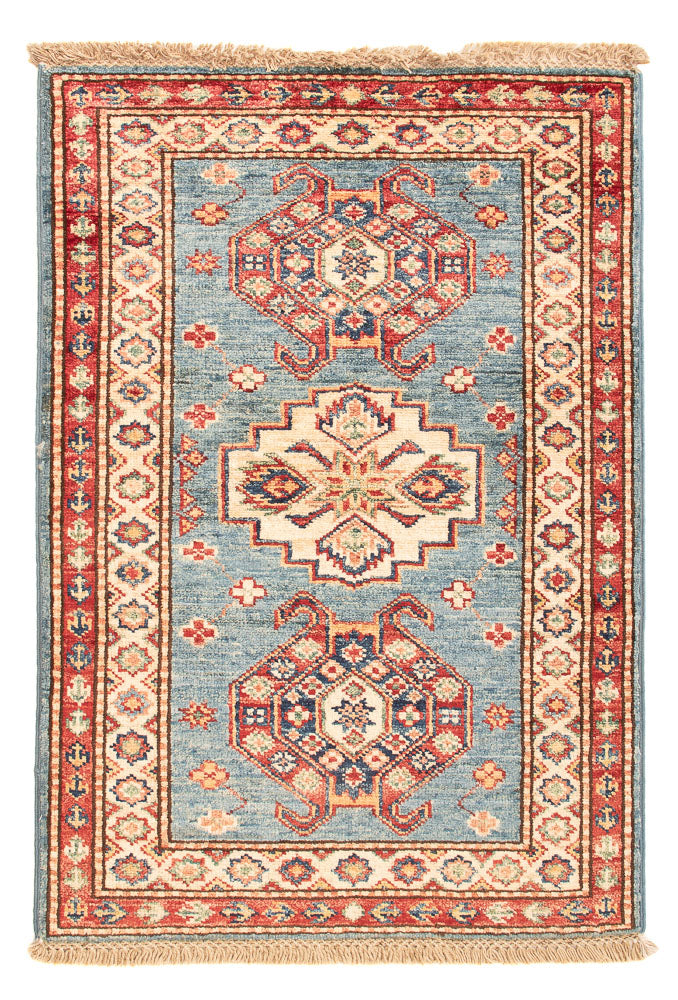 Ziegler Teppich - Kazak - Royal - 90 x 62 cm - blau