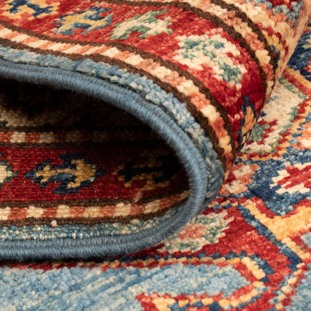 Ziegler Teppich - Kazak - Royal - 90 x 62 cm - blau