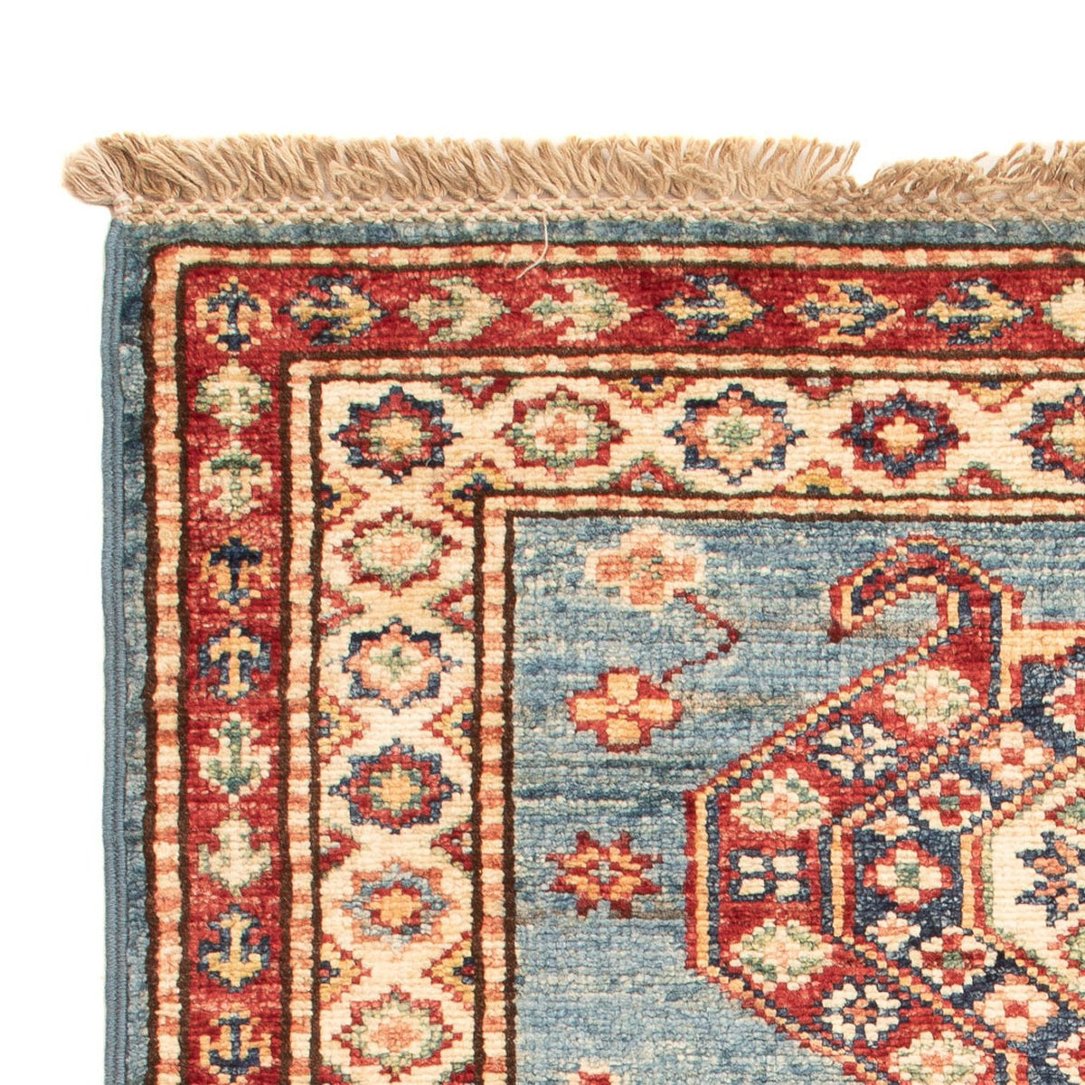 Ziegler Teppich - Kazak - Royal - 90 x 60 cm - hellblau